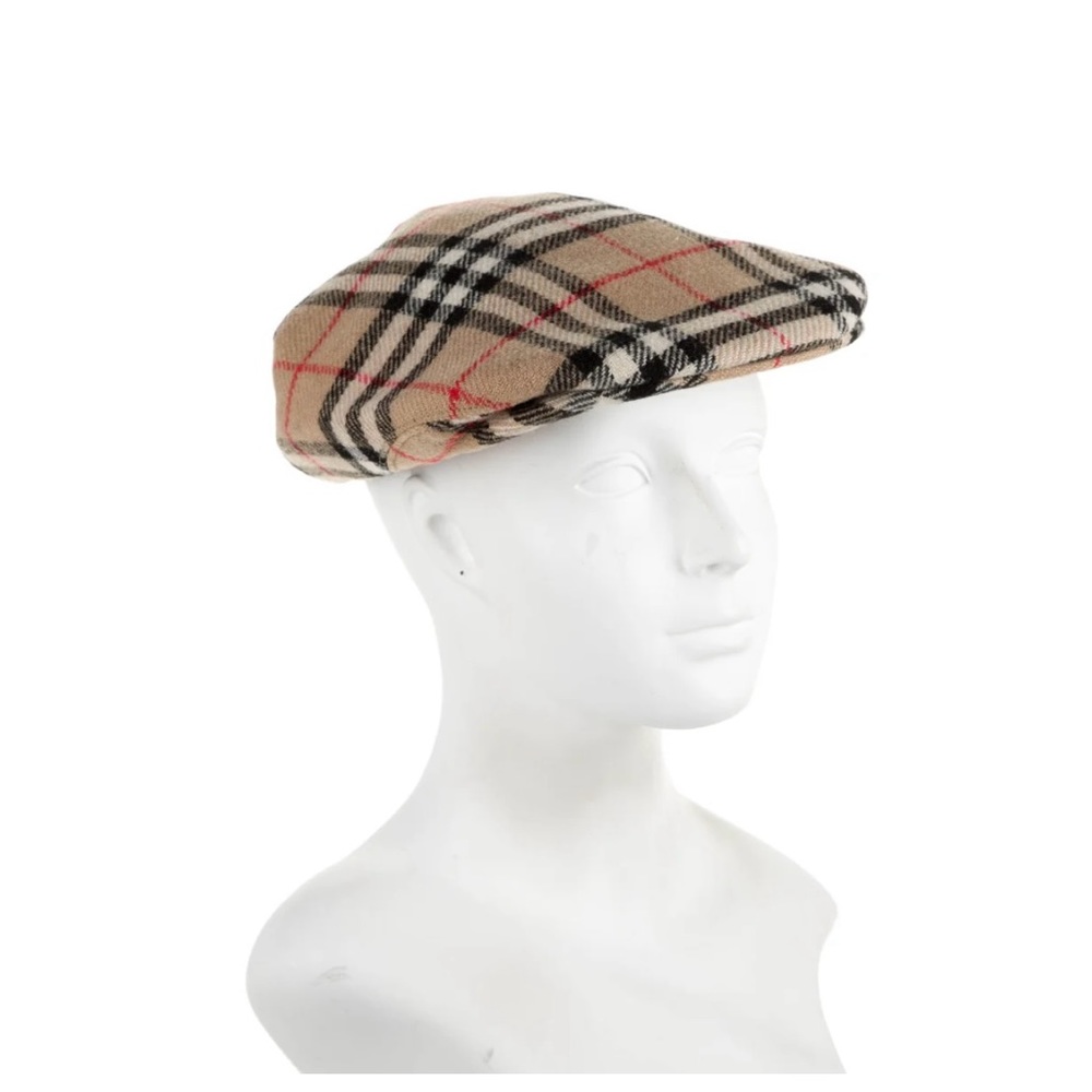 Burberry tan house check newsboy cap